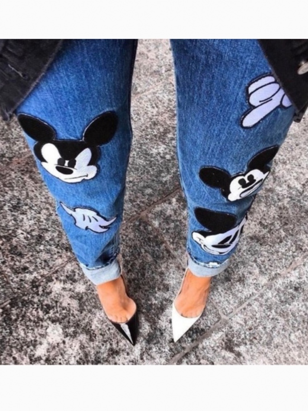 ZARA NWT Disney Jeans | size:2 Authentic rare Mickey Zara jeans